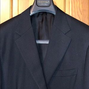 Canali Mens Dark Sport Coat 44L